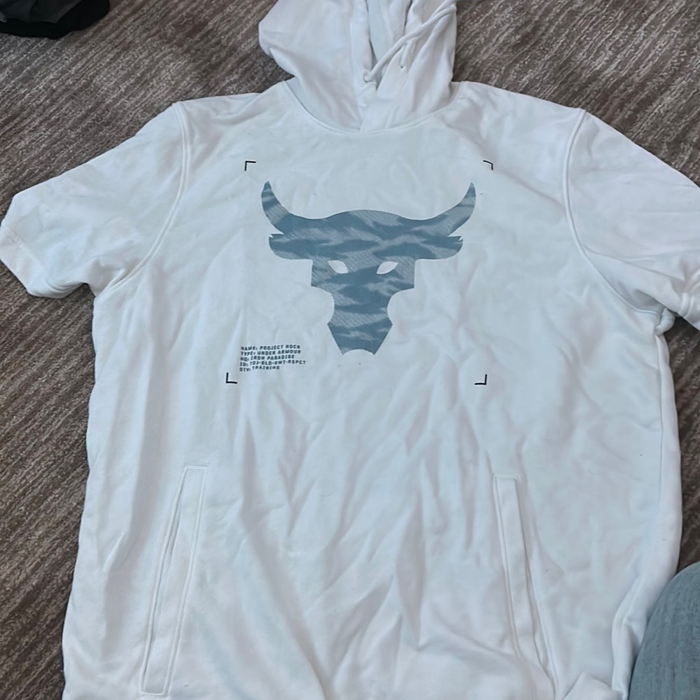 UA no bull shirt sleeve lightweight sweatshirt with hood